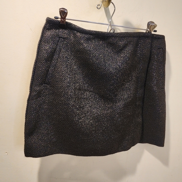 Banana Republic Metallic Tweed Mini Skirt Size 8 NWT - Picture 5 of 13